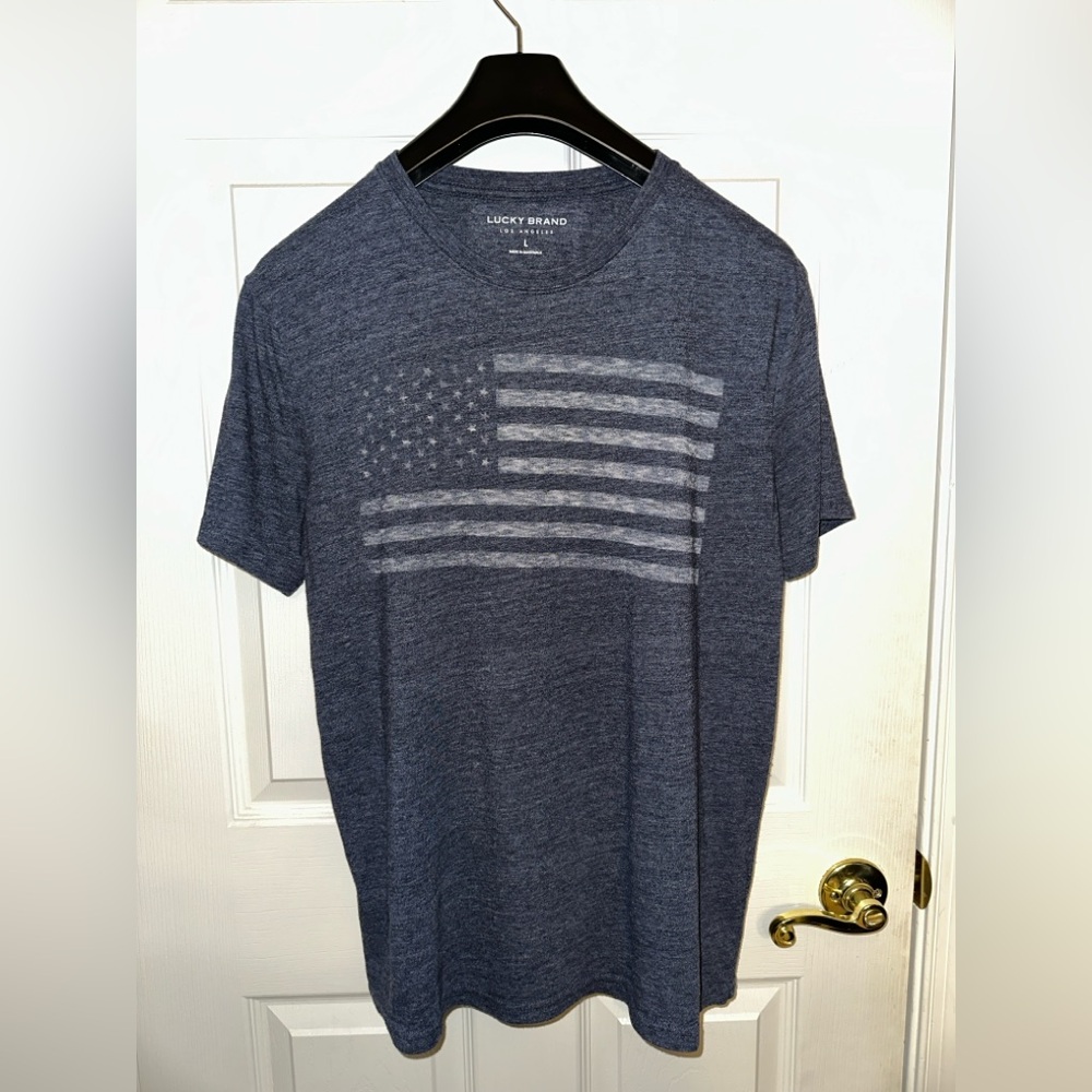 Lucky Brand Heather Blue Tee